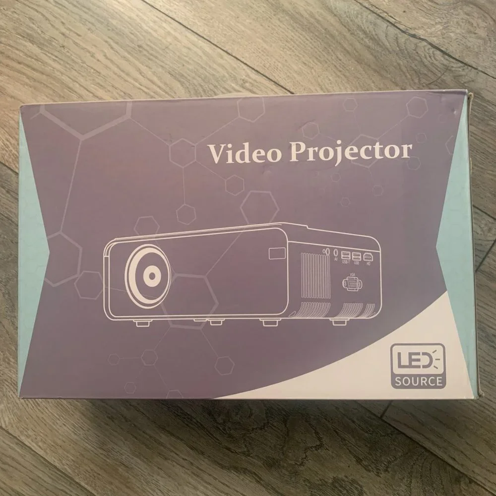 NWT MINI PORTABLE HOME THEATER 1080P VIDEO PROJECTOR- FULL‎ HD 8500 LUMENS